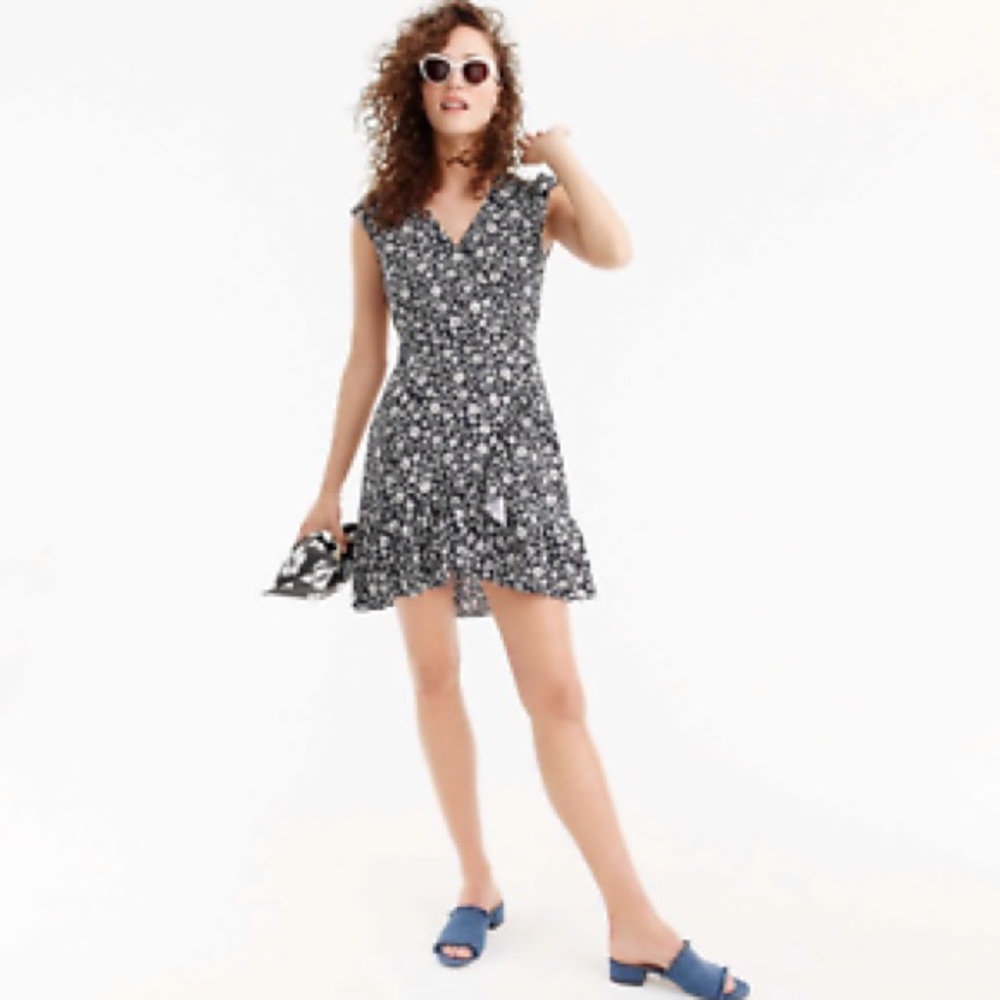 Mercantile navy and white floral dress 14